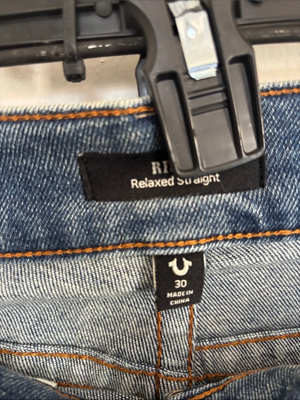 True Religion Faded Blue Denim Cutoff Shorts
